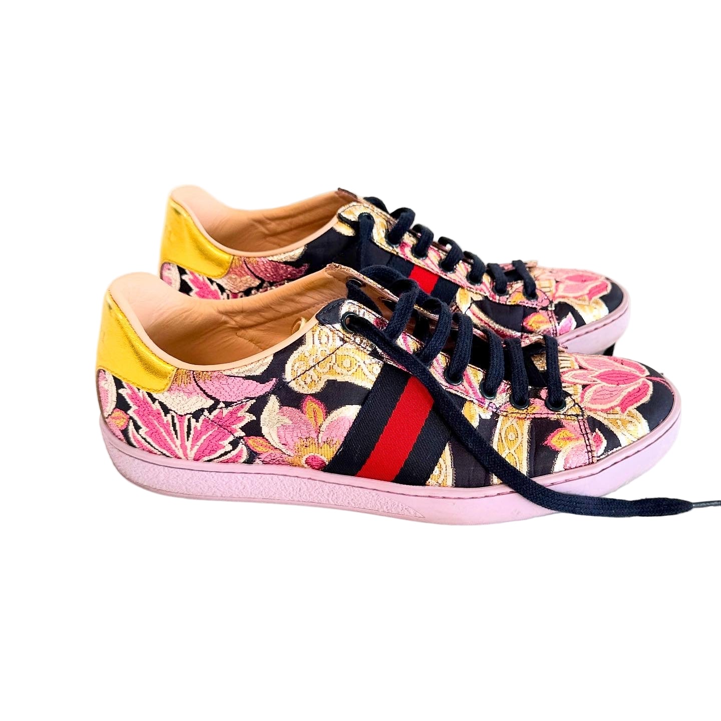 Gucci Brocade Sneakers Sz 38.5