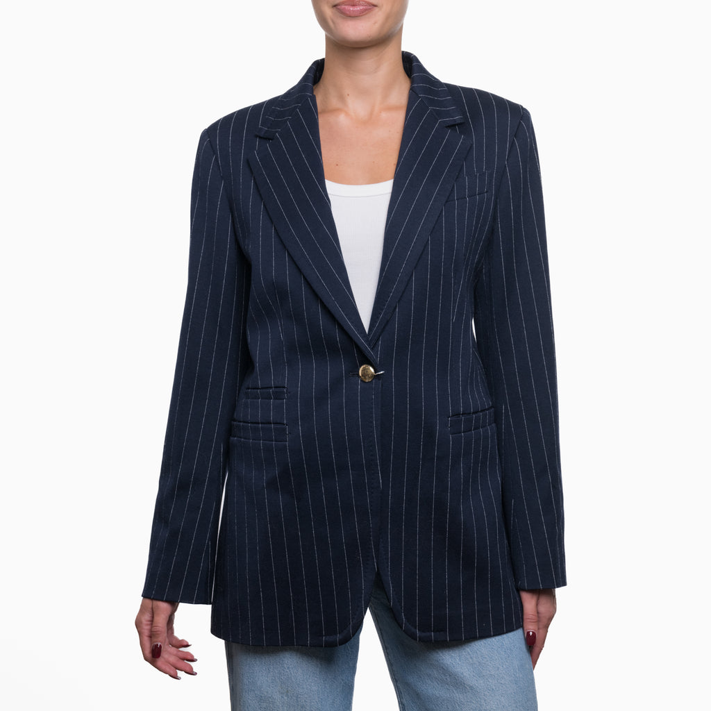 Maxmara Pinstripe Jacket Sz XL