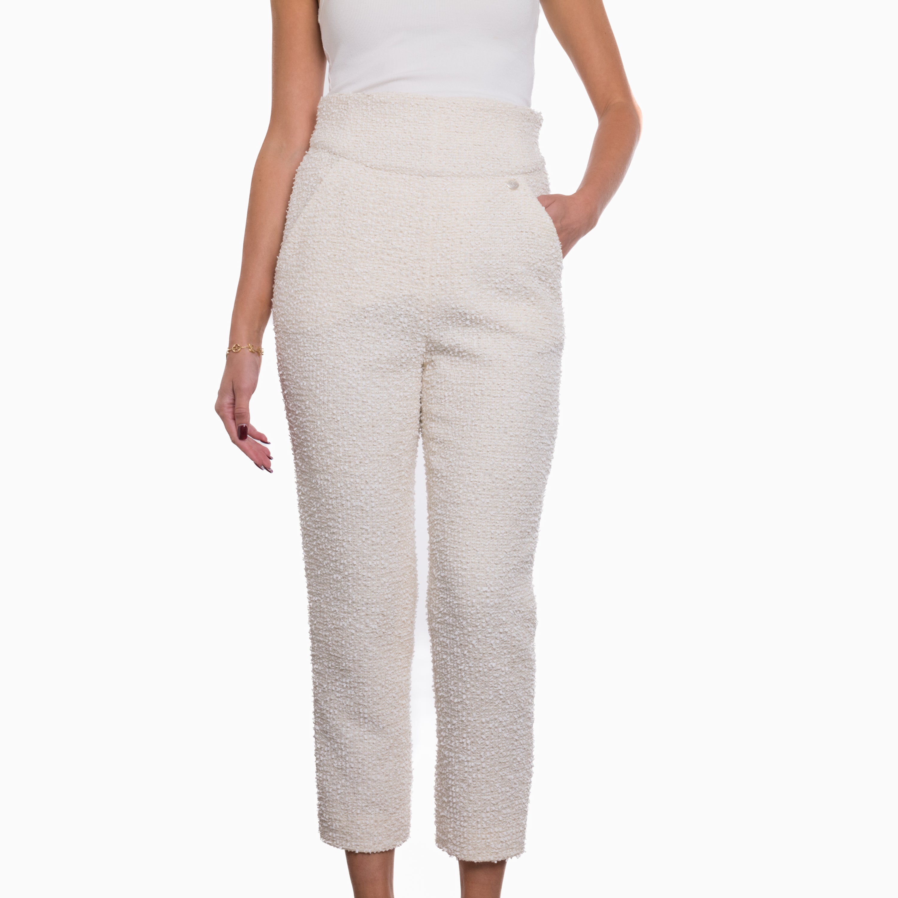 Chanel Tweed  Trousers Sz 40