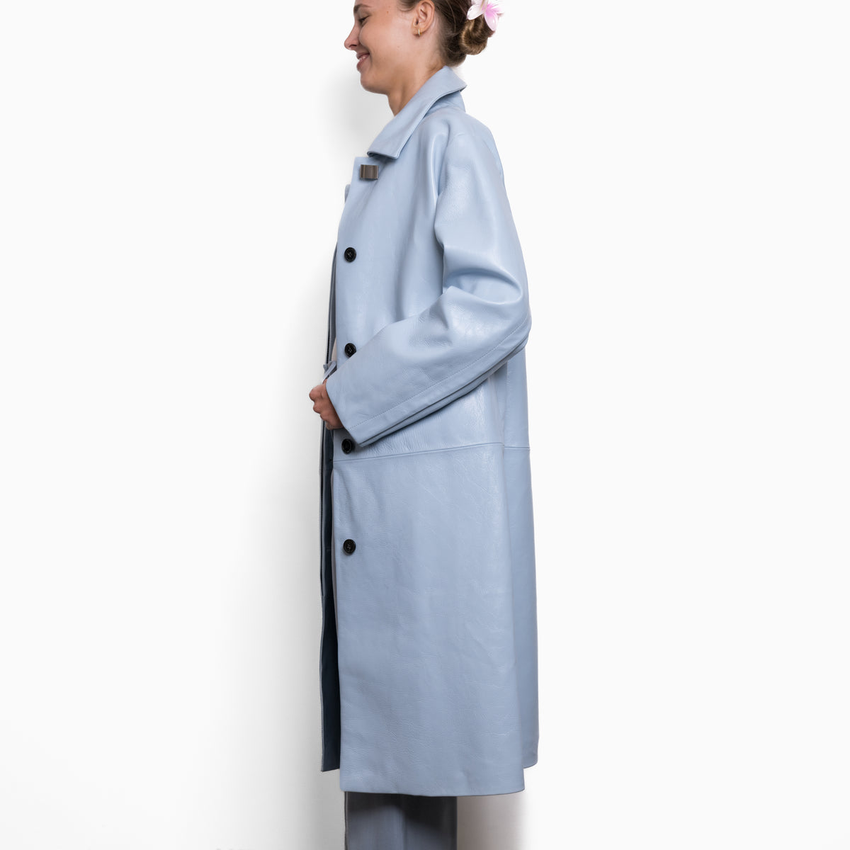 Proenza Schouler Leather Coat Sz 8