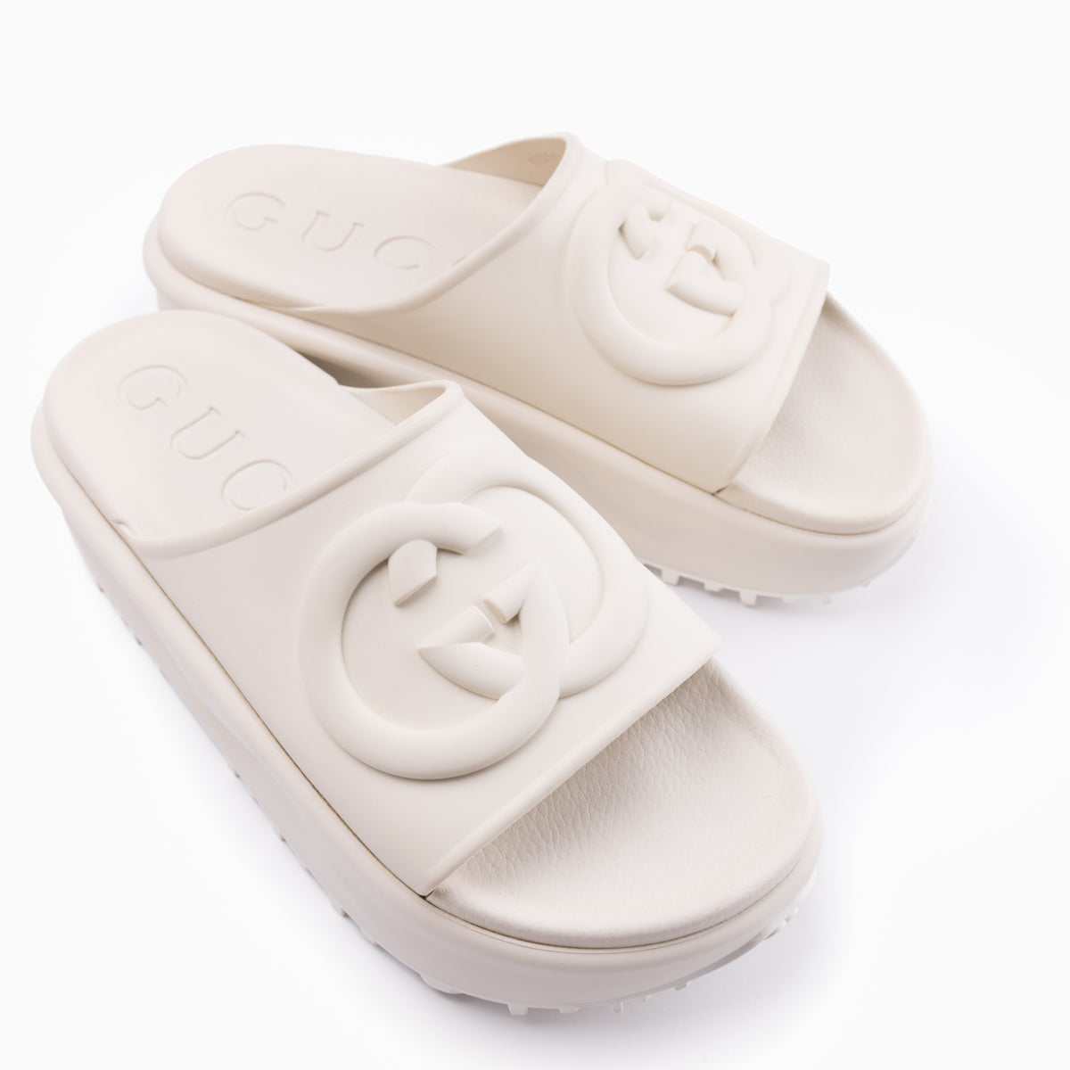 Gucci Rubber Slides Sz 39