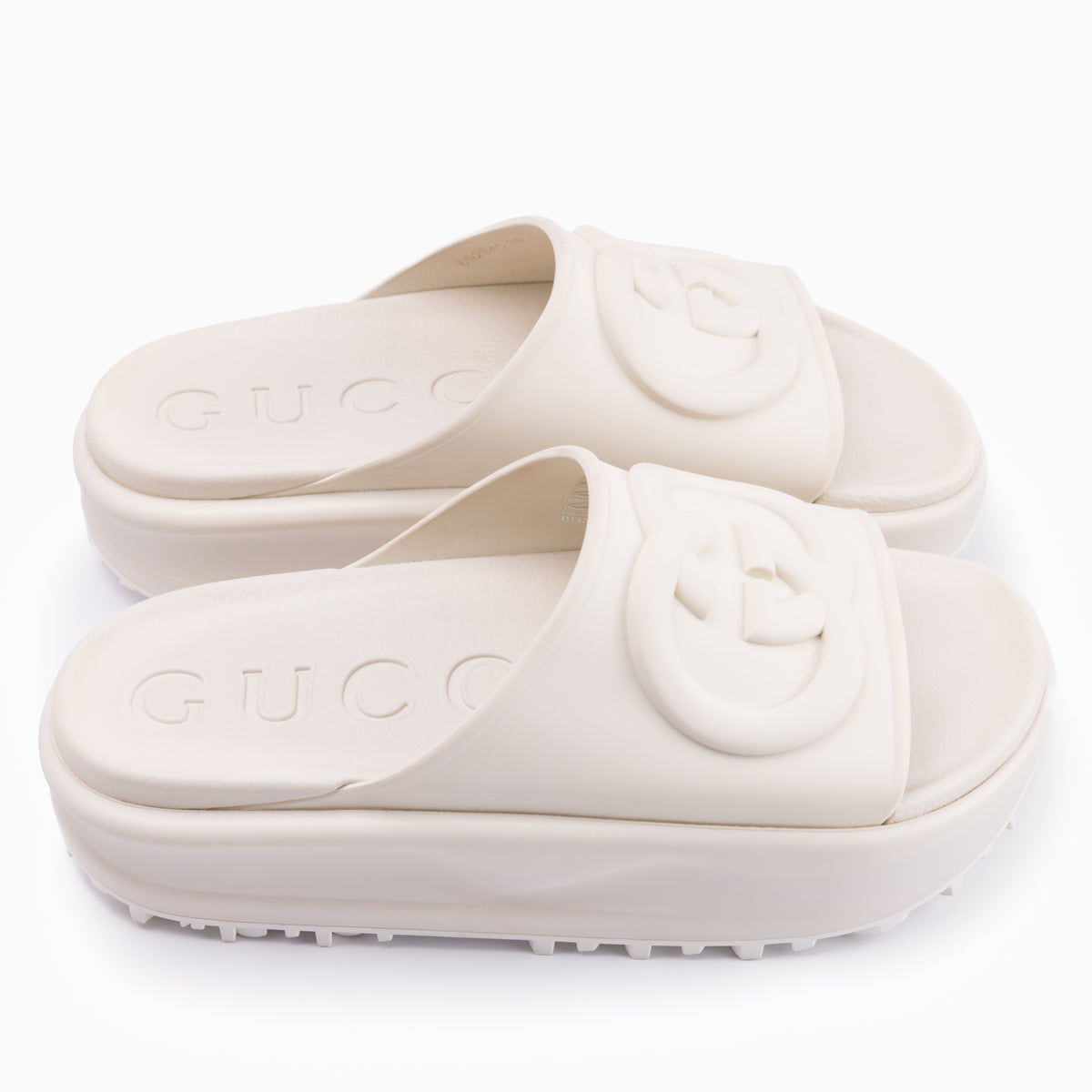 Gucci Rubber Slides Sz 39