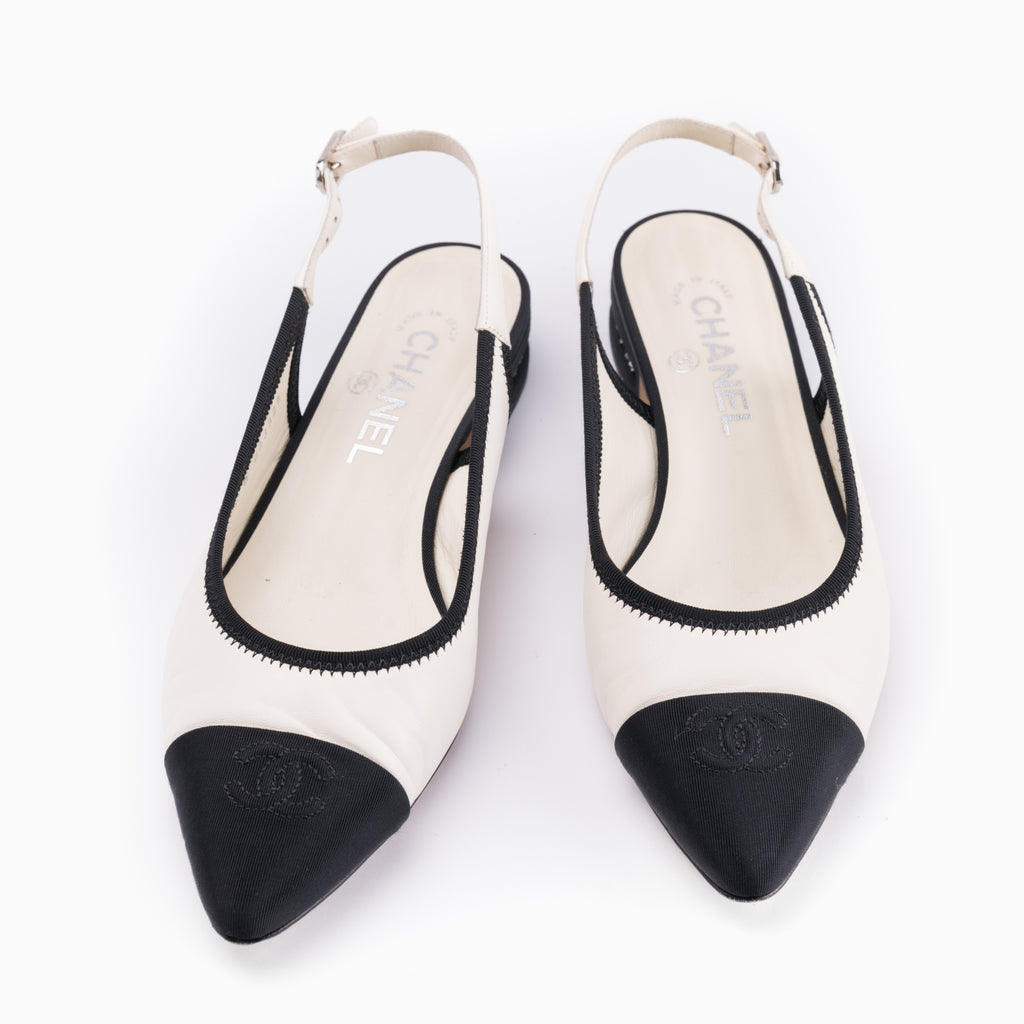 Chanel Slingbacks Sz 38