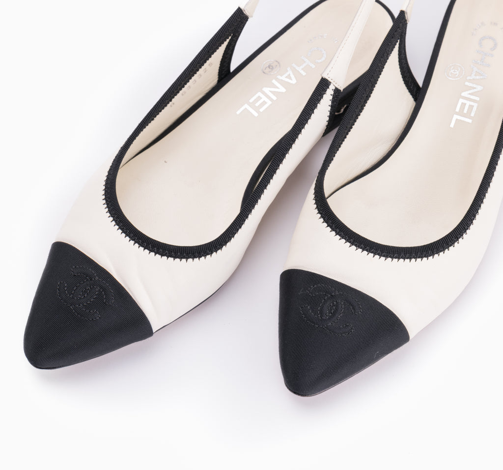 Chanel Slingbacks Sz 38