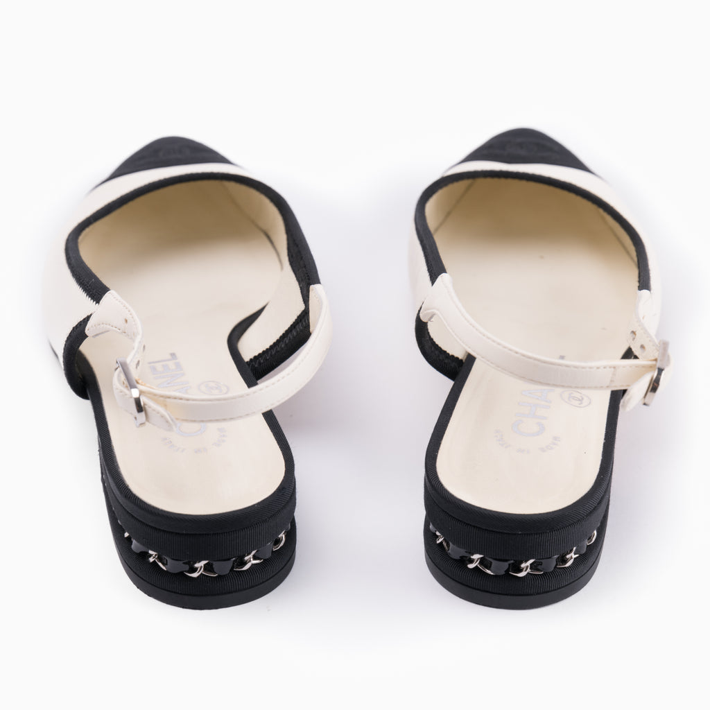 Chanel Slingbacks Sz 38