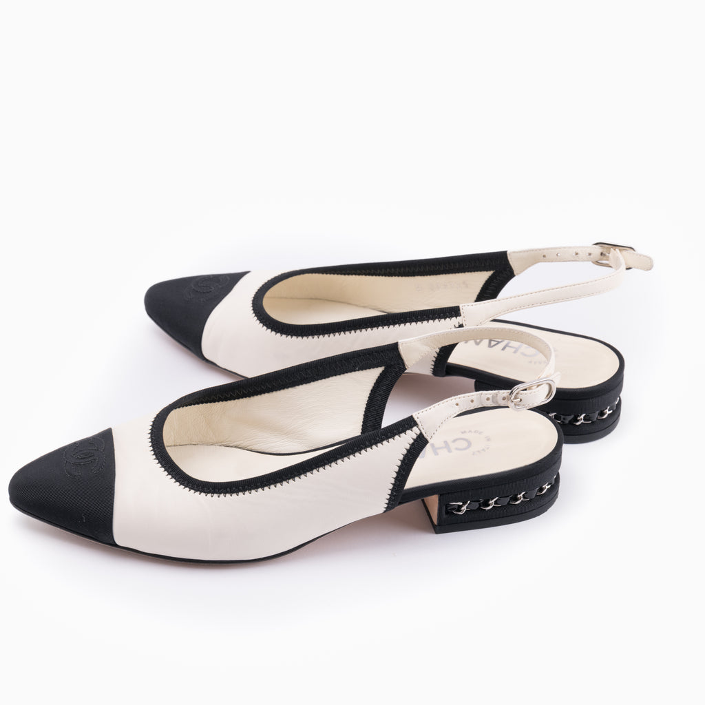 Chanel Slingbacks Sz 38