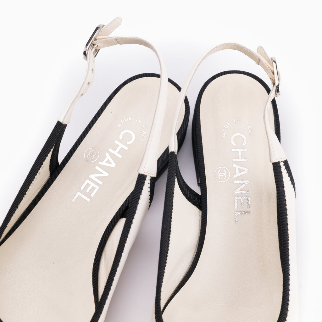 Chanel Slingbacks Sz 38