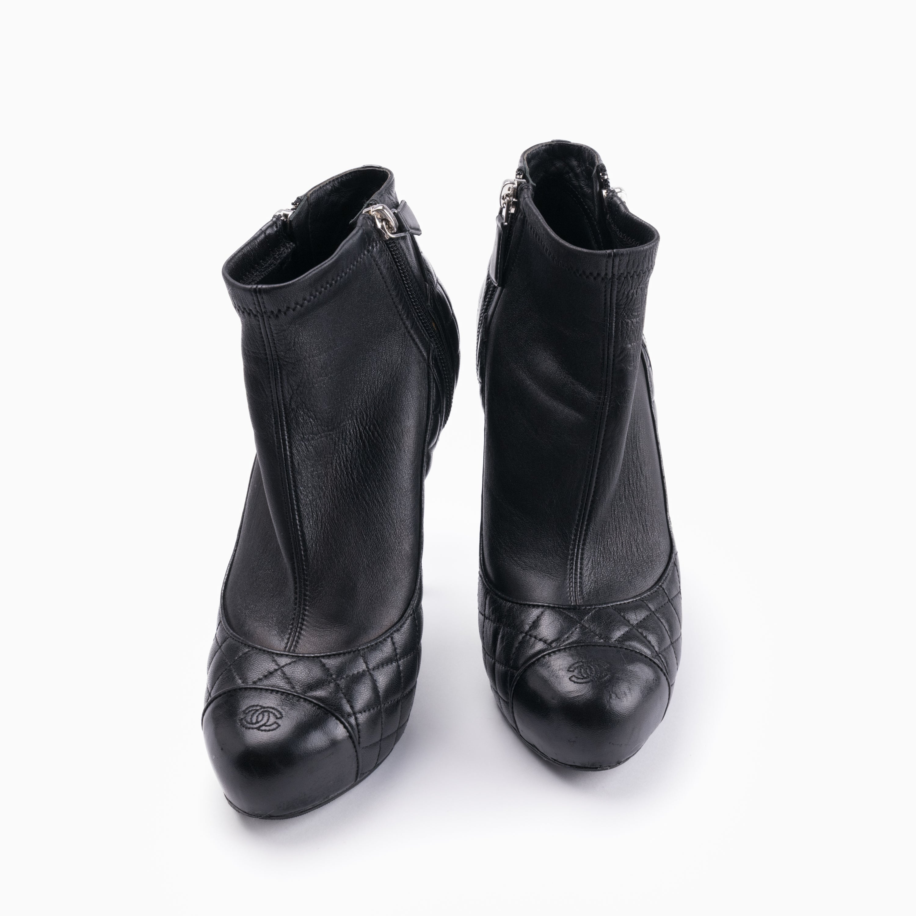 Chanel Ankle Boots Sz 39