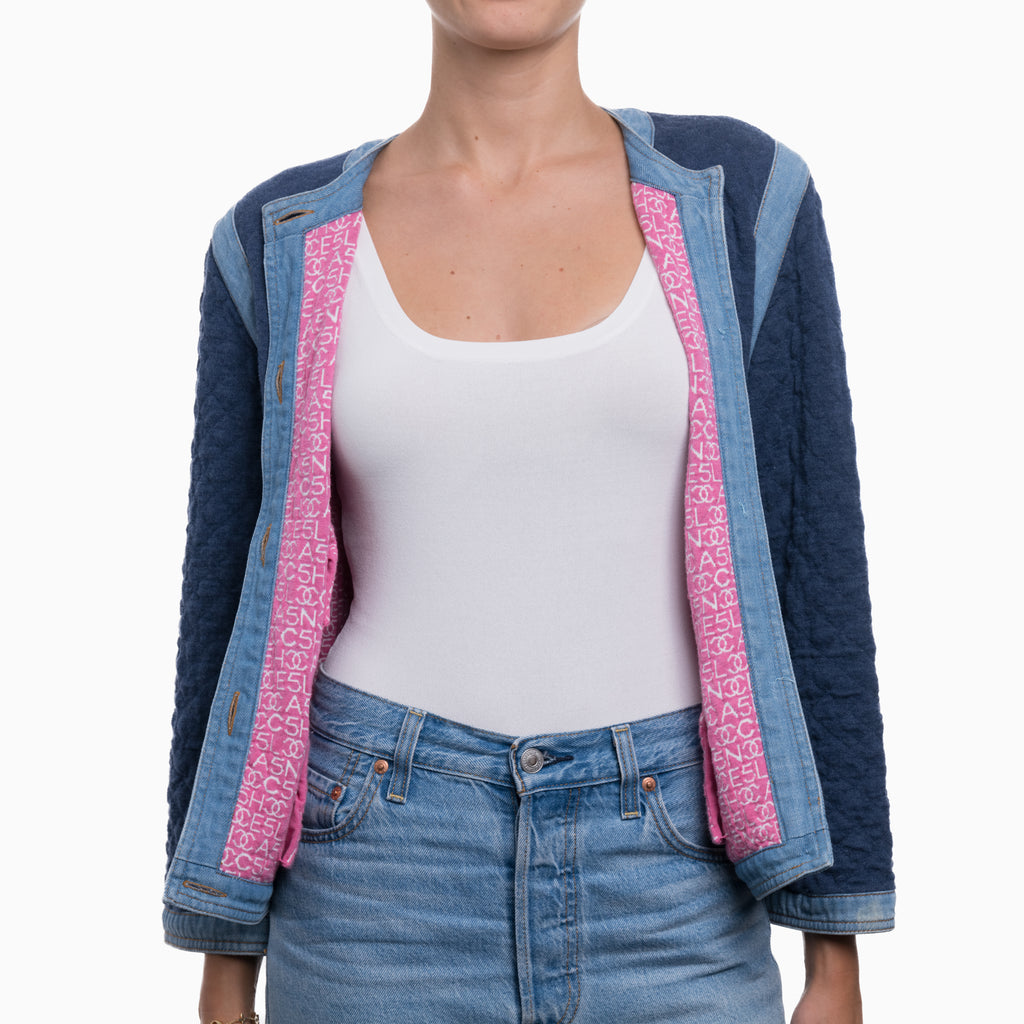 Chanel Cotton Jacket Sz 36