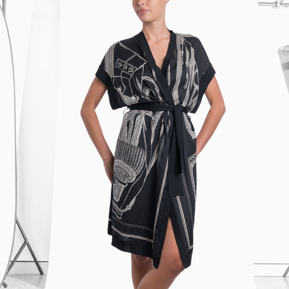 Hermes Silk Frock Sz 34
