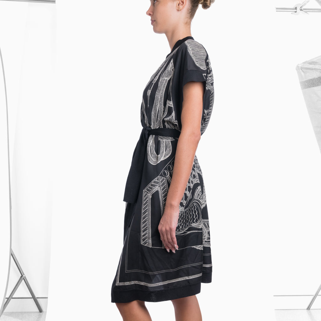 Hermes Silk Frock Sz 34
