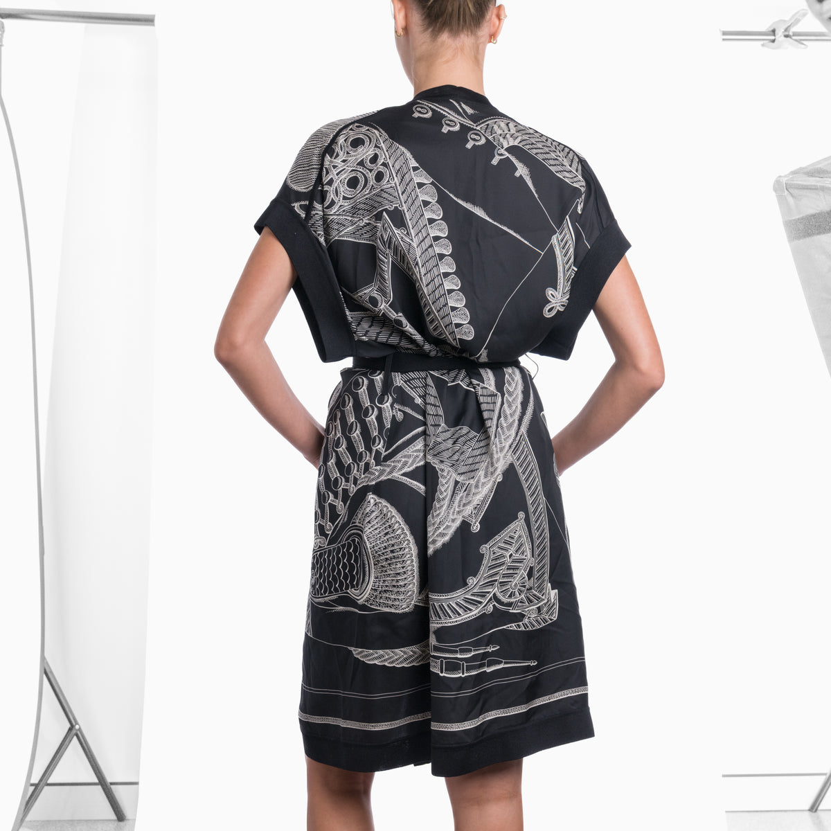 Hermes Silk Frock Sz 34
