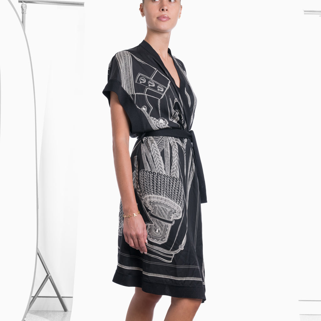Hermes Silk Frock Sz 34