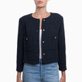 Chanel Navy Jacket Sz 36