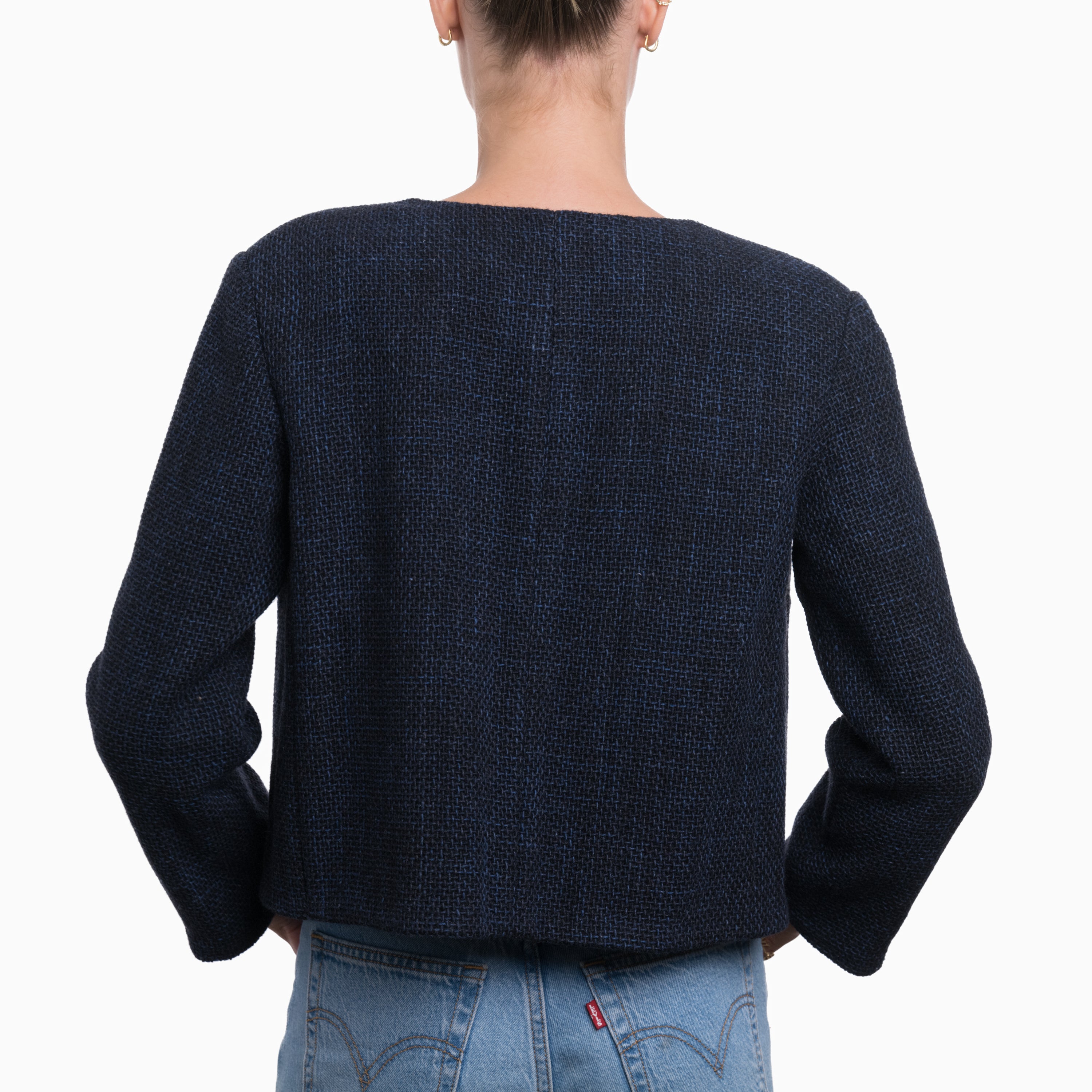 Chanel Navy Jacket Sz 36