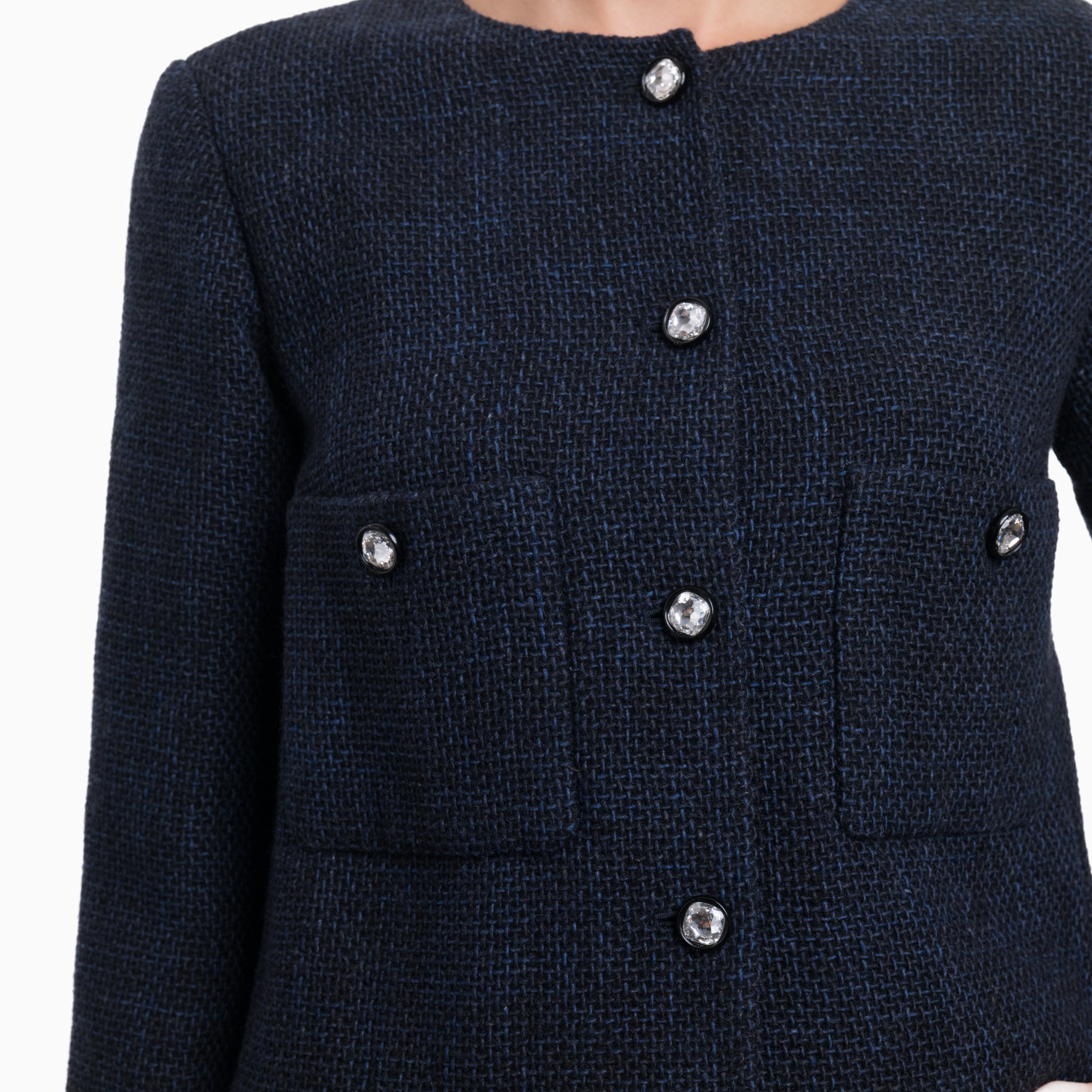 Chanel Navy Jacket Sz 36