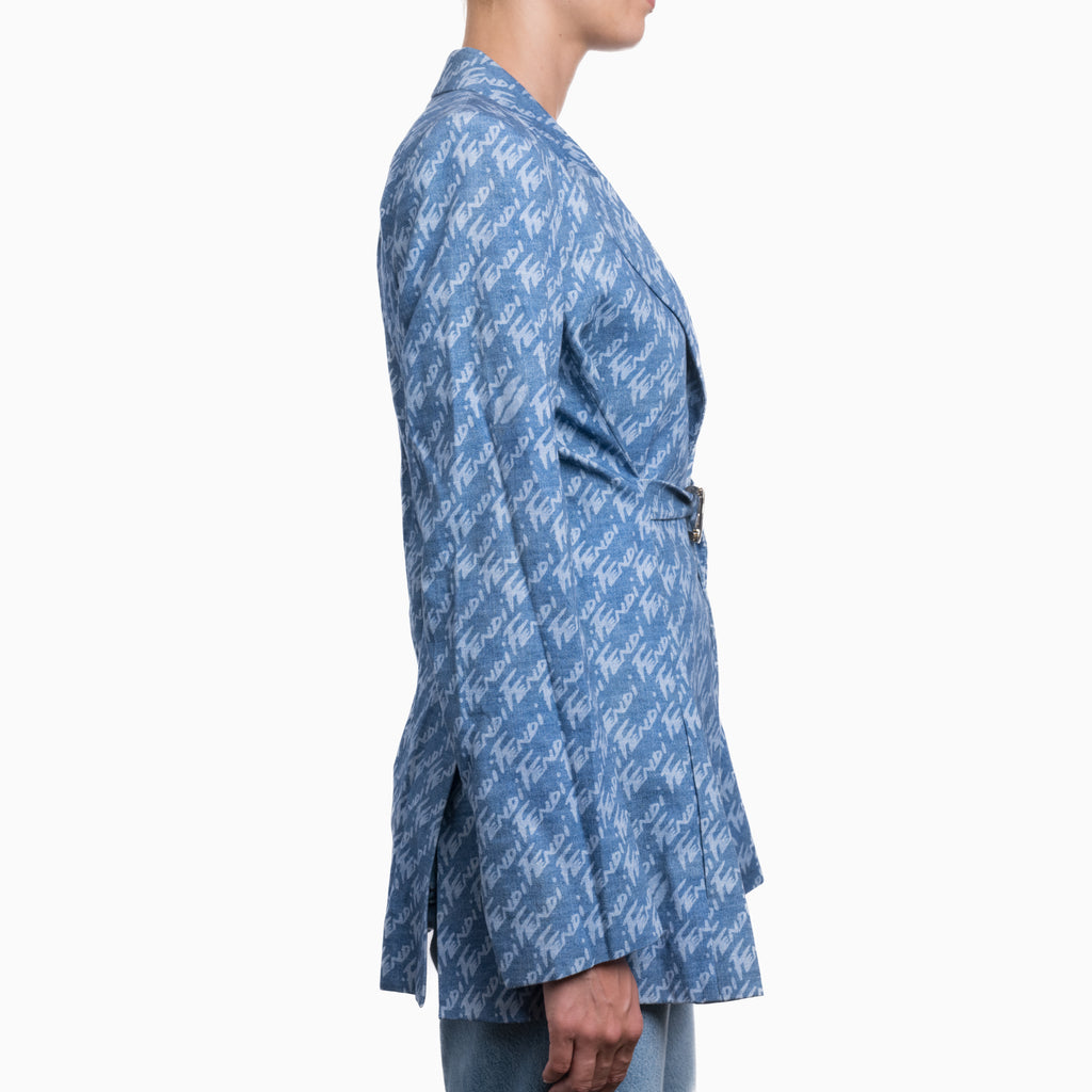 Fendi Denim Jacket Sz 42