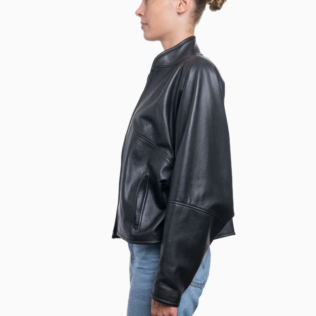 Bassike Leather Jacket Sz 1