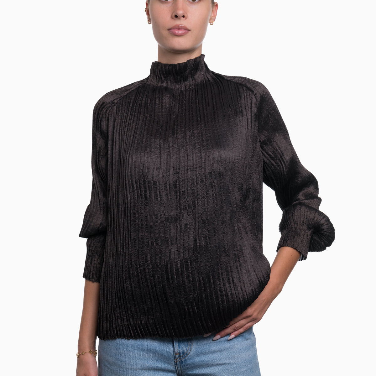 Hermes Silk Top Sz 36