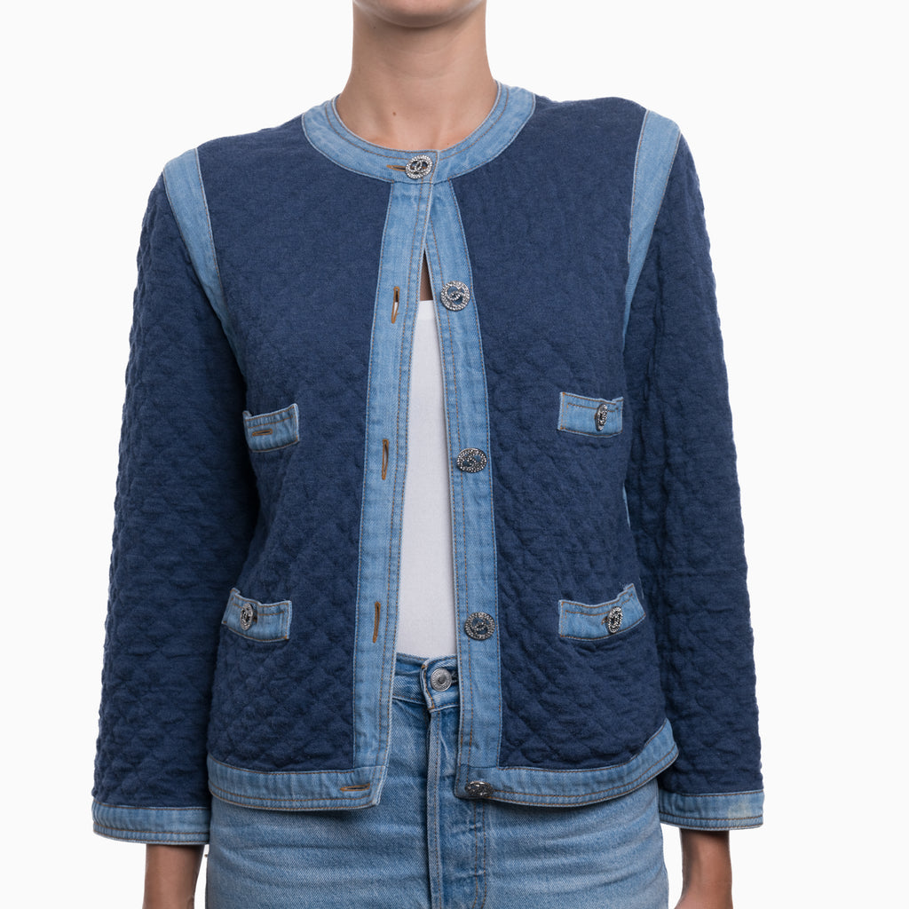 Chanel Cotton Jacket Sz 36