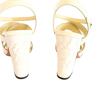 Chanel Ivory Heels Sz 38