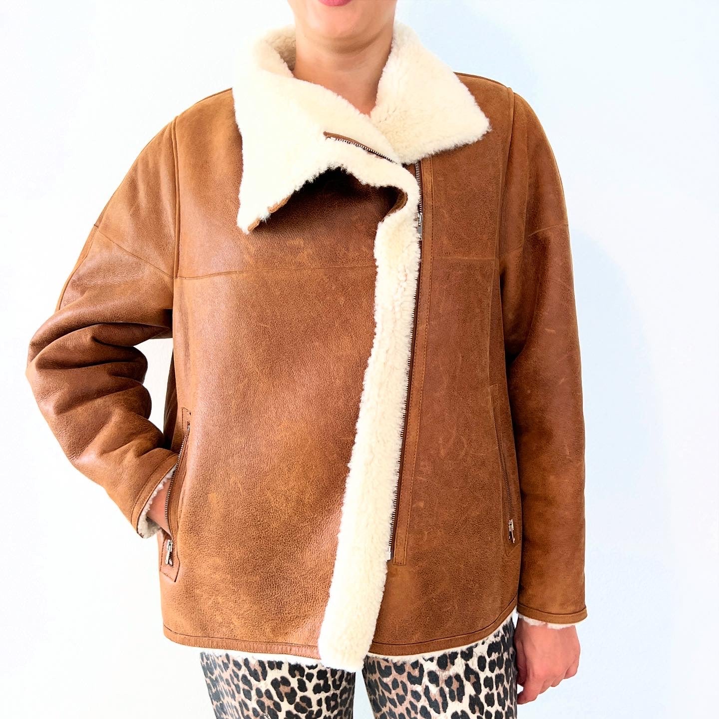 Isabel Marant Shearling Jacket Sz 36