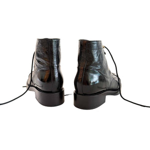 Chanel Black Leather Boots Sz 41