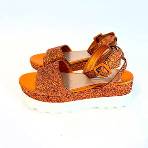 Miu Miu Glitter Sandals Sz 39