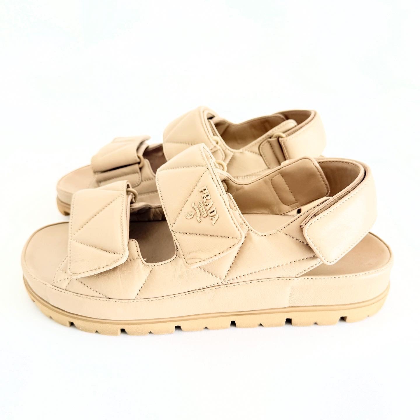 Prada Padded Sandals Sz 38