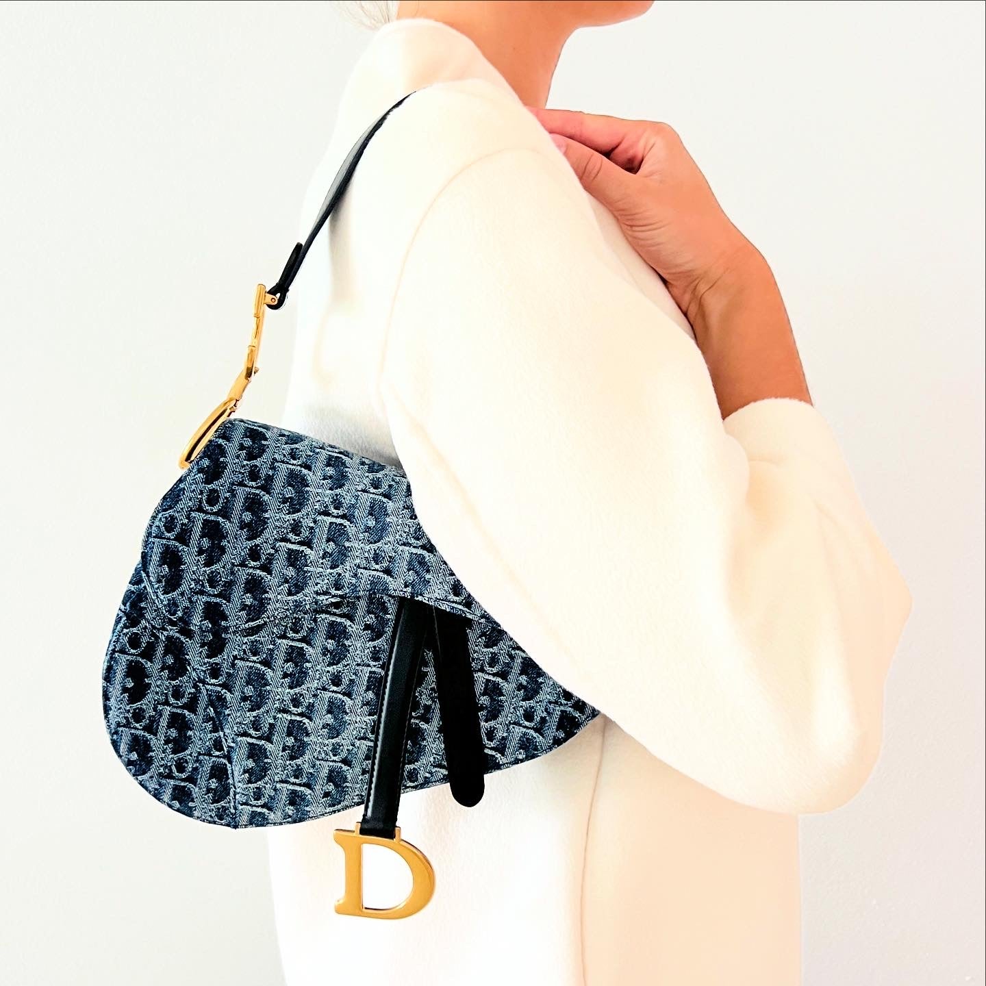 Dior Denim Saddle Bag