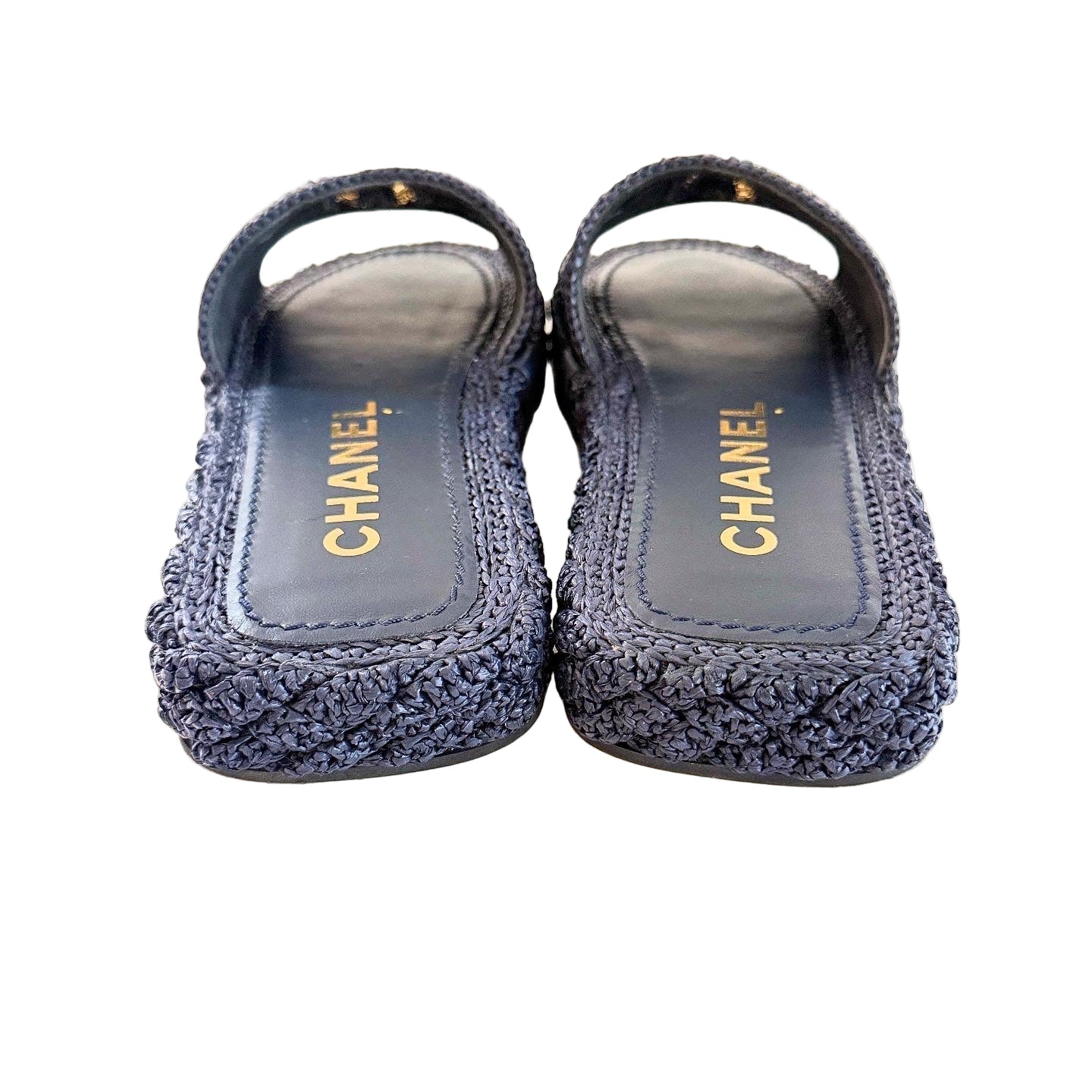 Chanel Crotchet Slides Sz 36