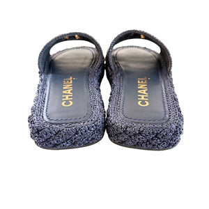 Chanel Crotchet Slides Sz 36