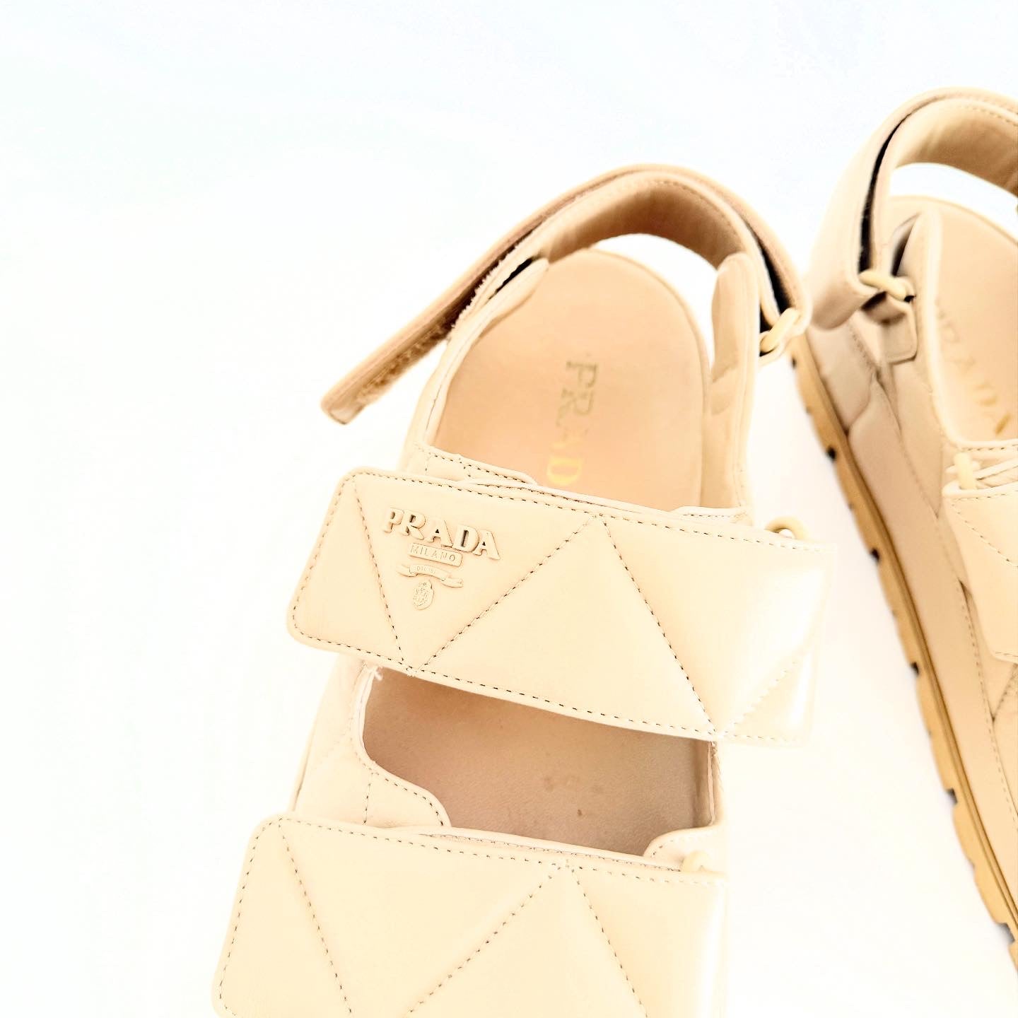 Prada Padded Sandals Sz 38
