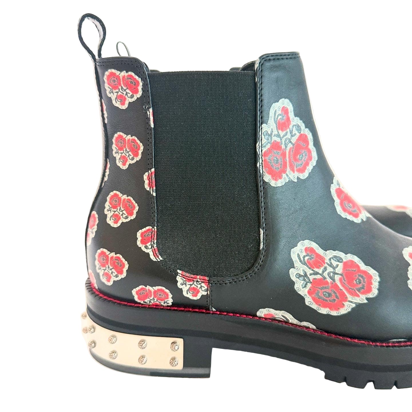 Mc Queen Floral Boots Sz 39.5