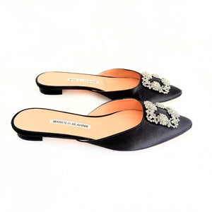 Manolo Blahnik Hangisi Mules Sz 38