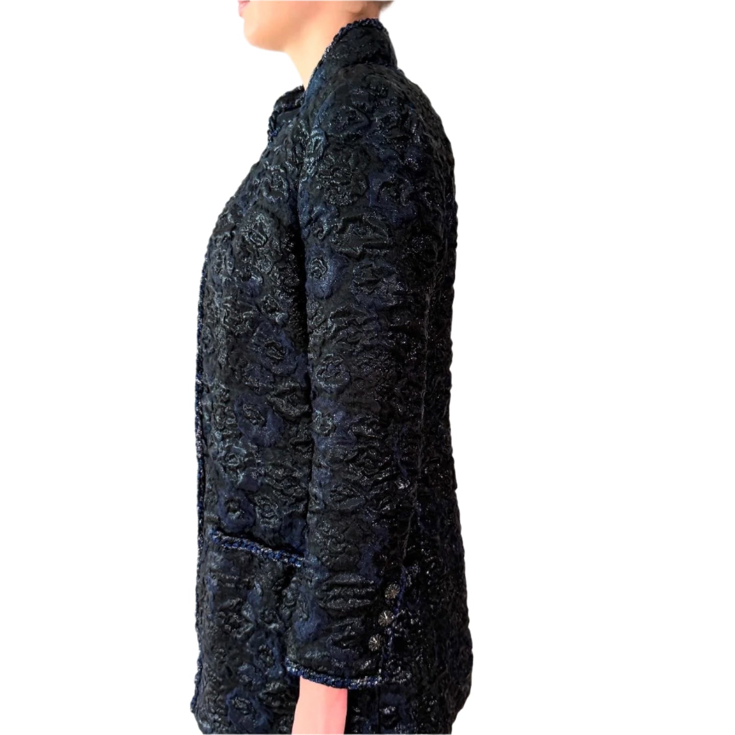 Chanel Jacquard Jacket Sz 40