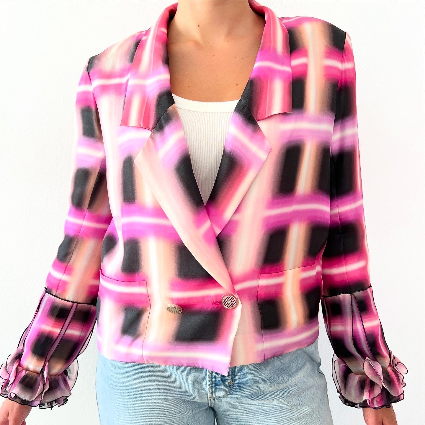 Chanel Silk Jacket Sz 40