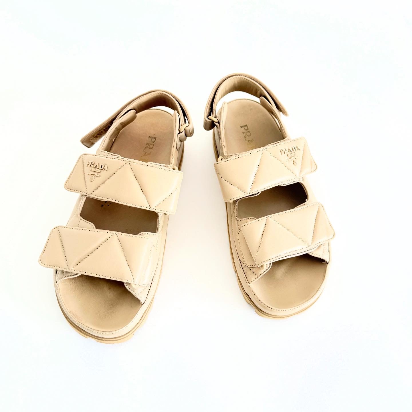 Prada Padded Sandals Sz 38