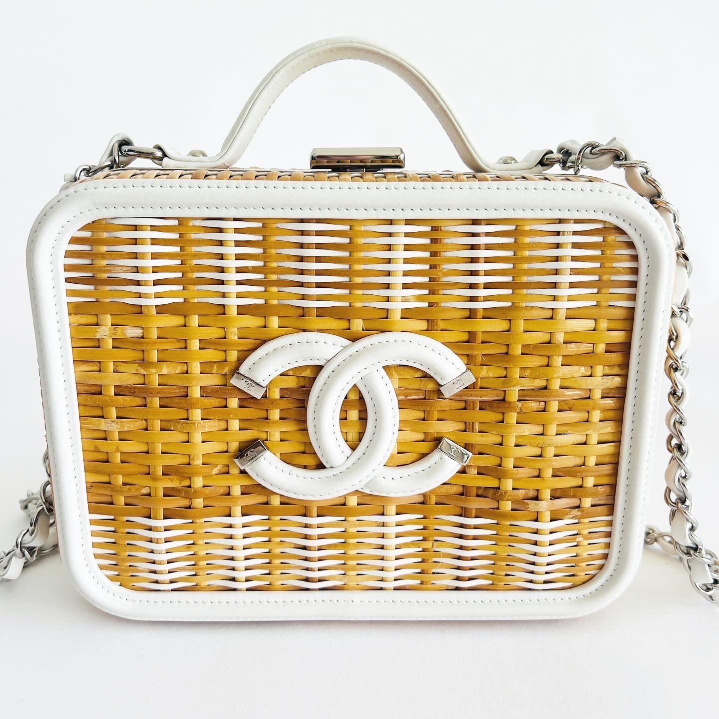 Chanel Raffia Vanity Case