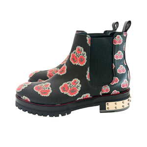 Mc Queen Floral Boots Sz 39.5