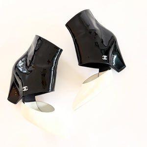 Chanel Cut Away Boots Sz 38