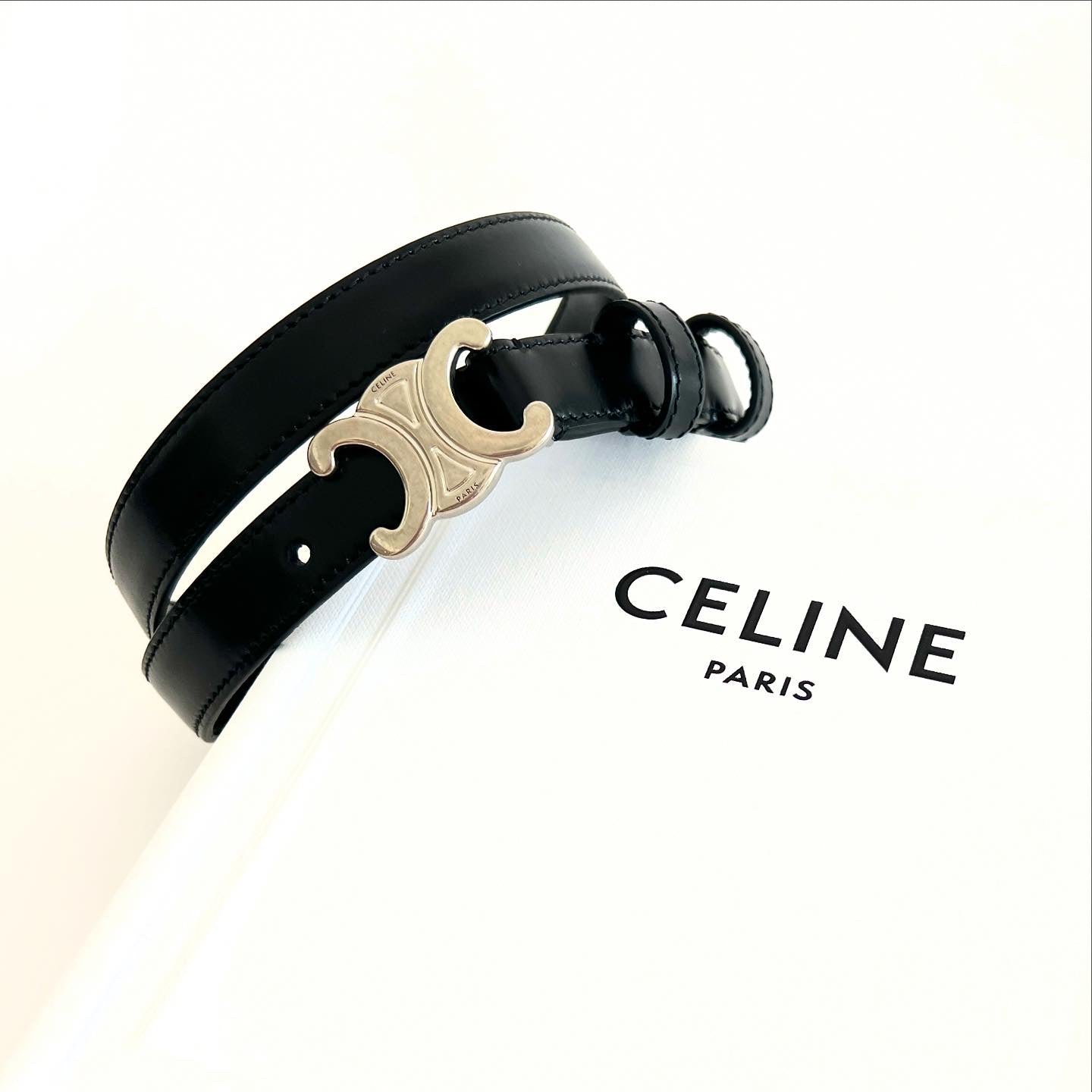 Celine Triomphe Belt Sz 75