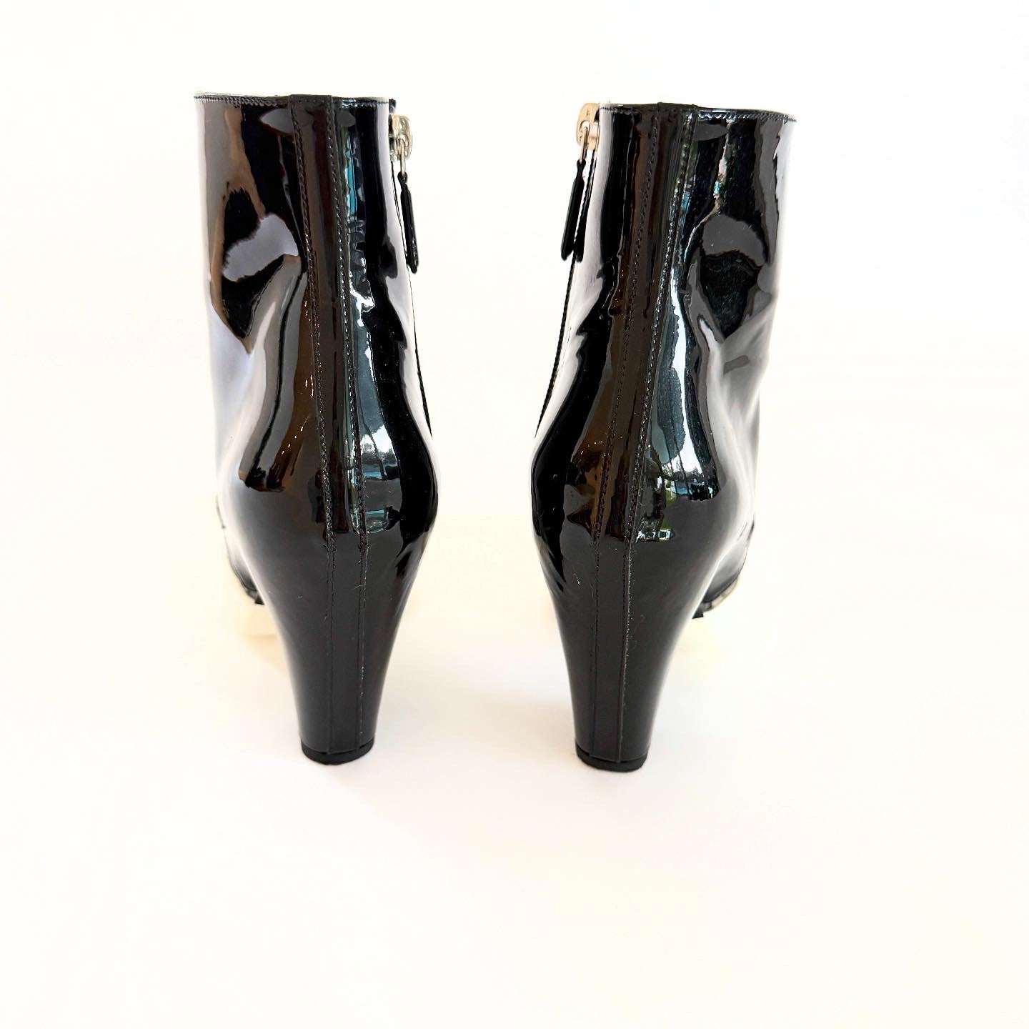Chanel Cut Away Boots Sz 38