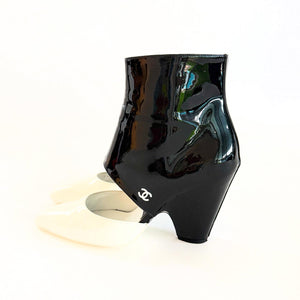 Chanel Cut Away Boots Sz 38