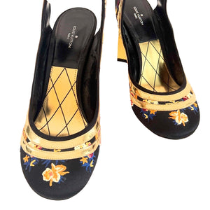 Louis Vuitton Floral Heels Sz 39