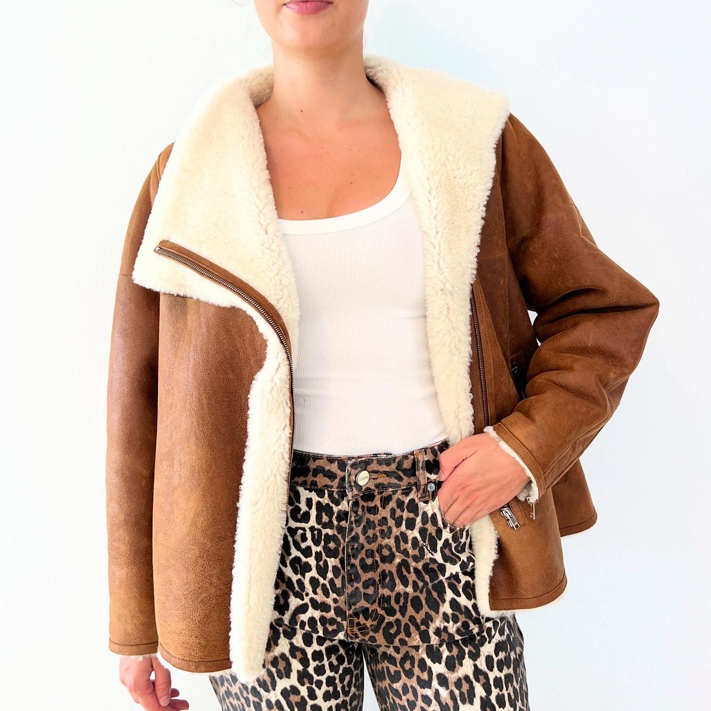 Isabel Marant Shearling Jacket Sz 36