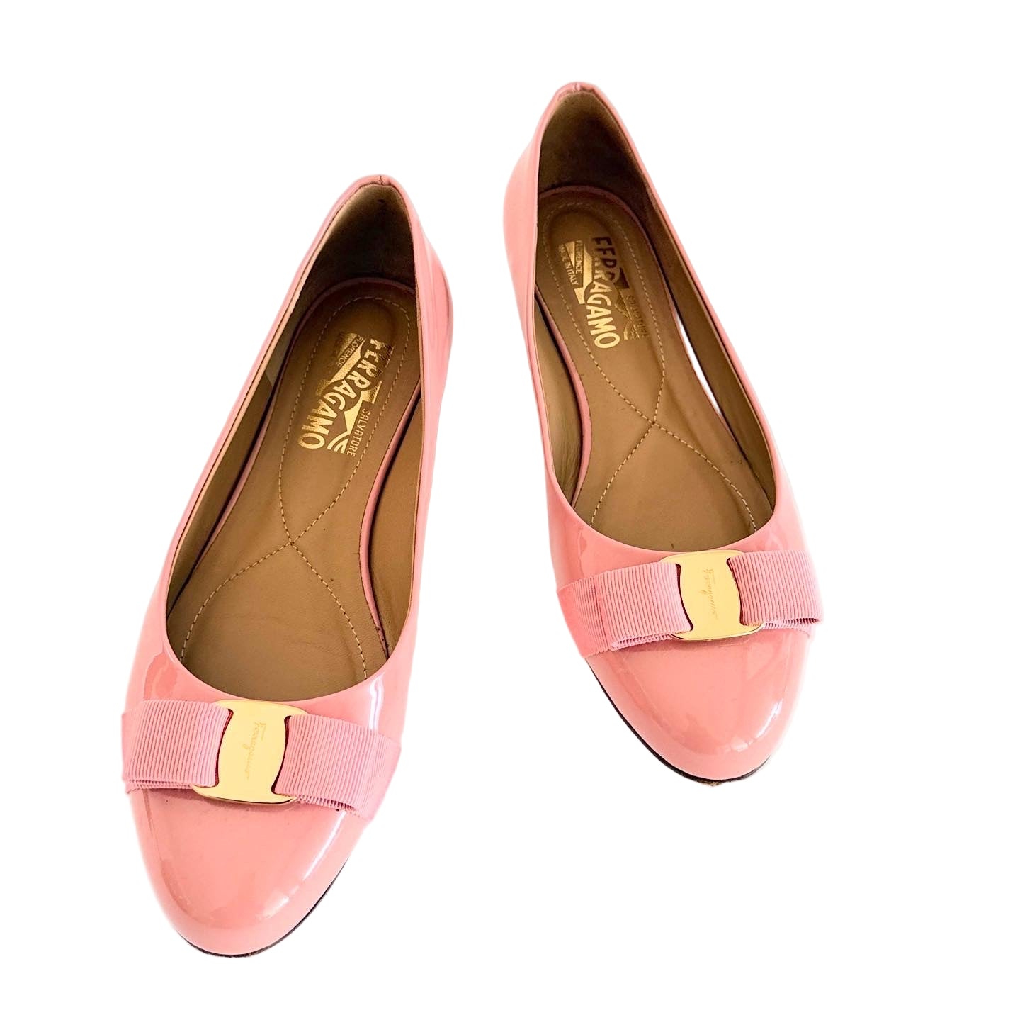 Ferragamo Varina Flats Sz 8