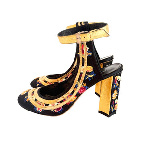Louis Vuitton Floral Heels Sz 39