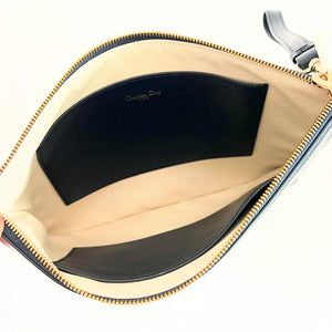 Dior Navy Leather Pouch