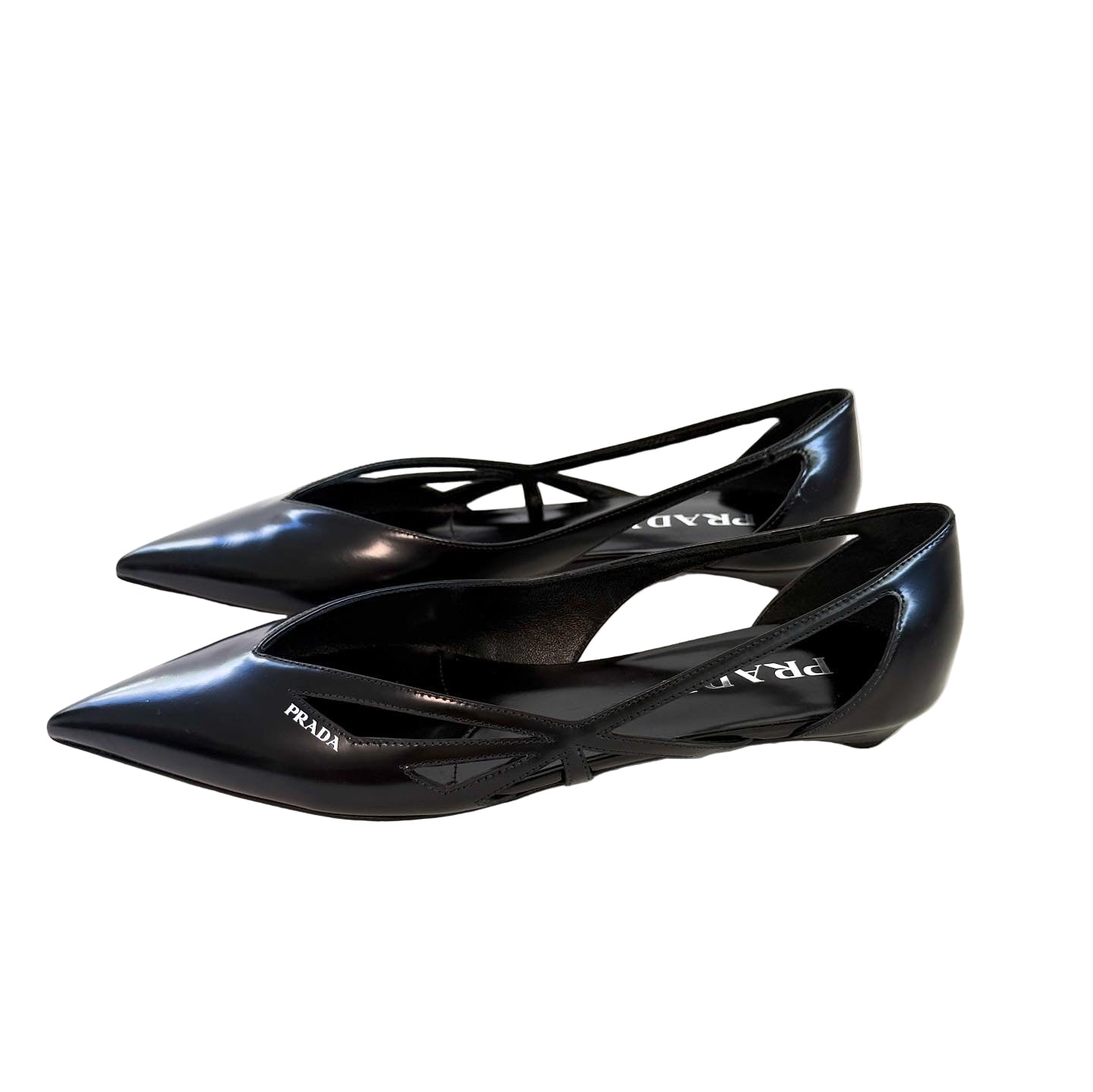 Prada Leather Flats Sz 38.5